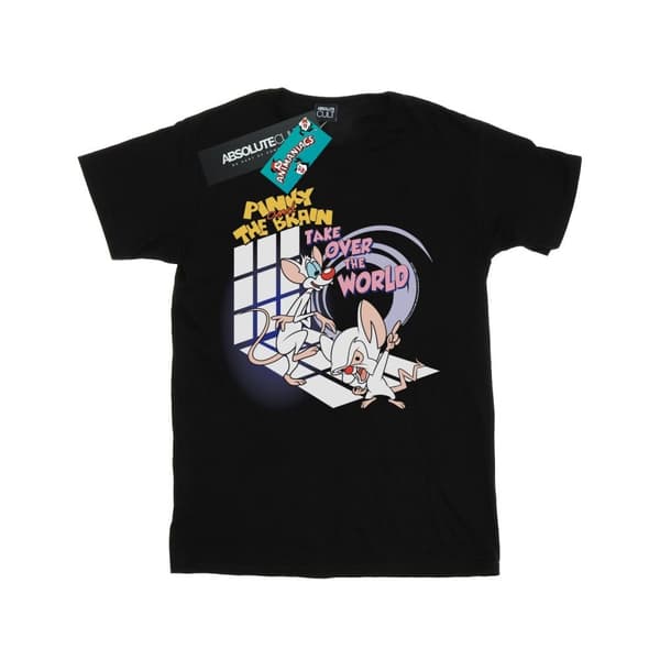 Animaniacs Boys Pinky And The Brain Take Over The World T-Shirt