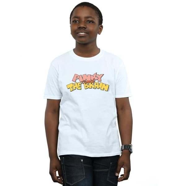 Animaniacs Pojkar - Pinky And The Brain T-shirt med logotyp