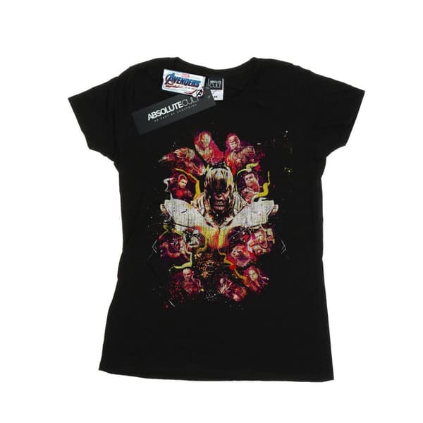 Marvel Womens/Ladies Avengers Endgame Distressed Thanos Cotton T-Shirt