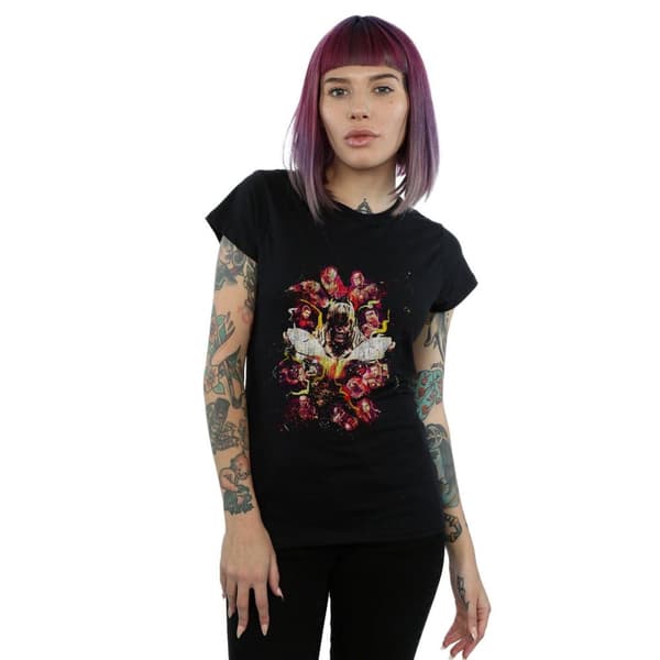 Marvel Womens/Ladies Avengers Endgame Distressed Thanos Cotton T-Shirt