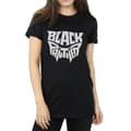 Miniatyrbilde 3 av 5: Marvel Womens/Ladies Black Panther Worded Emblem Cotton Boyfriend T-Shirt