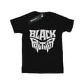 Miniatyrbilde 1 av 5: Marvel Womens/Ladies Black Panther Worded Emblem Cotton Boyfriend T-Shirt