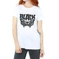 Miniatyrbilde 3 av 5: Marvel Womens/Ladies Black Panther Worded Emblem Cotton Boyfriend T-Shirt