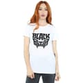 Miniatyrbilde 2 av 5: Marvel Womens/Ladies Black Panther Worded Emblem Cotton Boyfriend T-Shirt