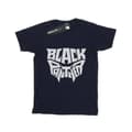 Miniatyrbilde 1 av 5: Marvel Womens/Ladies Black Panther Worded Emblem Cotton Boyfriend T-Shirt
