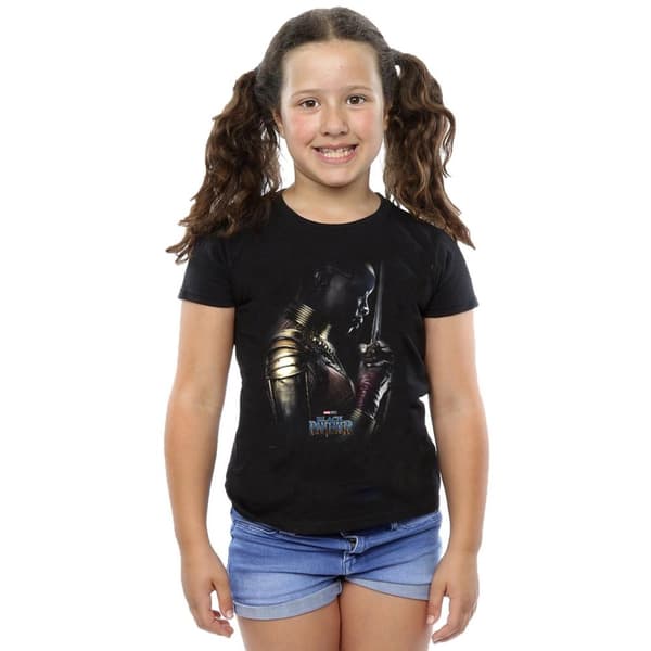 Marvel Girls Black Panther Okoye Poster Cotton T-Shirt