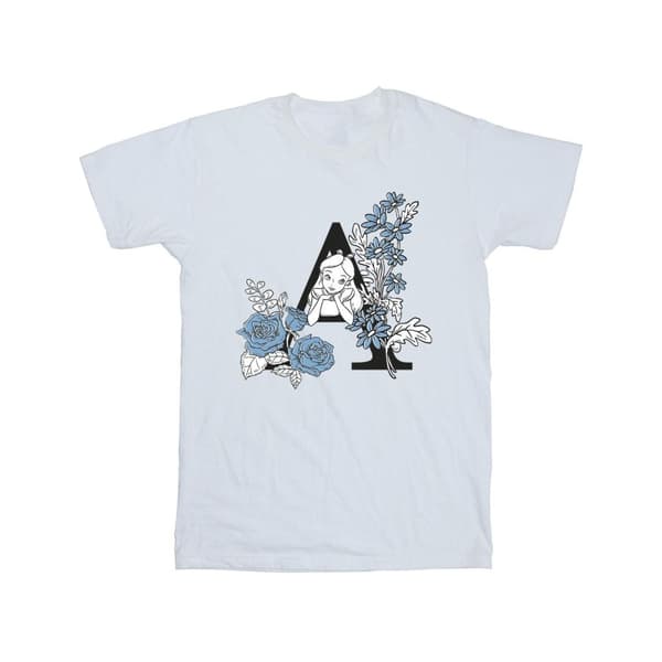 Disney Mens Alice In Wonderland Letter A T-Shirt