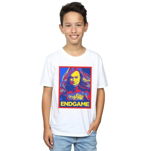 Marvel Boys Avengers Endgame Captain Marvel Poster T-Shirt