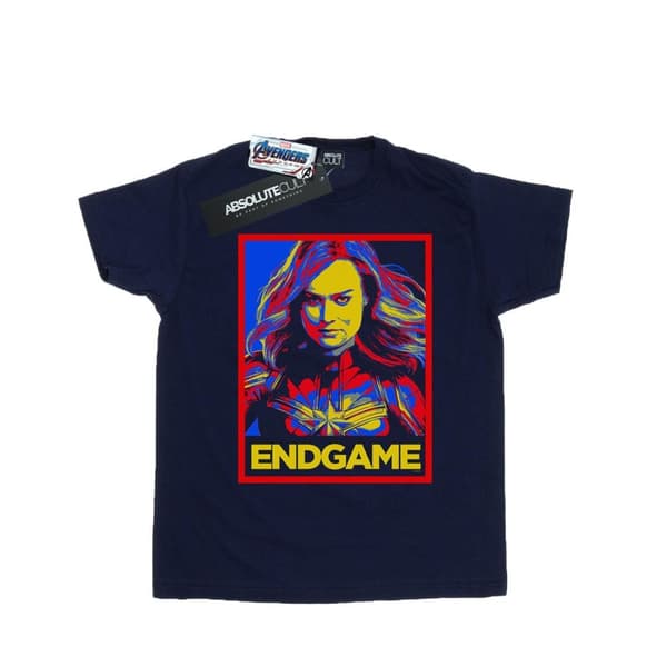 Marvel Boys Avengers Endgame Captain Marvel Poster T-Shirt