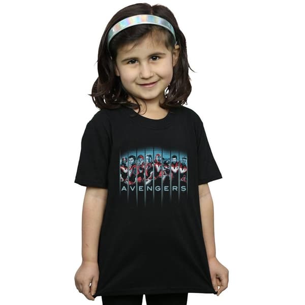 Marvel Avengers Endgame Team Tech Assemble bomulls-T-shirt för flickor