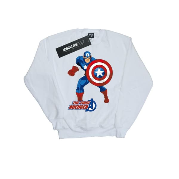 Marvel Girls Captain America The First Avenger Cotton T-Shirt