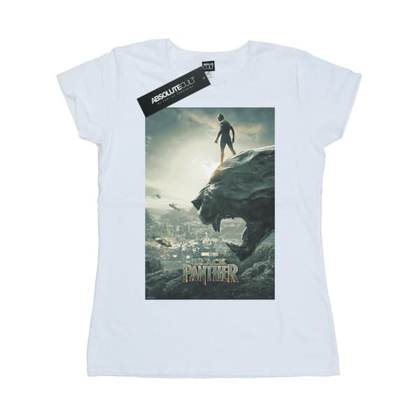 Marvel Dam/Tjej Black Panther Poster T-shirt i bomull