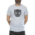 Miniatyrbild 3 av 5: Marvel Black Panther - svart på svart T-shirt för herrar