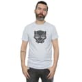 Miniatyrbild 2 av 5: Marvel Black Panther - svart på svart T-shirt för herrar