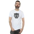 Miniatyrbild 2 av 5: Marvel Black Panther - svart på svart T-shirt för herrar