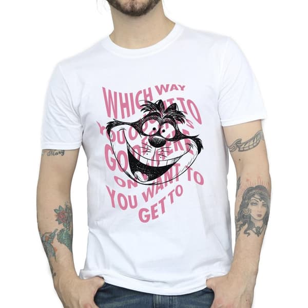 Disney Mens Alice i underlandet Chesire katt T-shirt