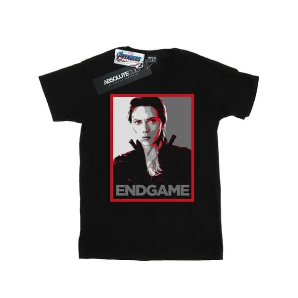 Marvel Boys Avengers Endgame Black Widow Poster T-Shirt
