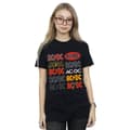 Miniatyrbilde 2 av 3: AC/DC Womens/Ladies Multi Logos Cotton Boyfriend T-Shirt
