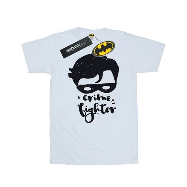 DC Comics Womens/Ladies Batman Crime Fighter Sketch Cotton Boyfriend T-Shirt