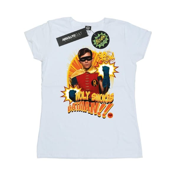 DC Comics Dam/Tjej Batman TV Series Holy Smokes T-shirt i bomull