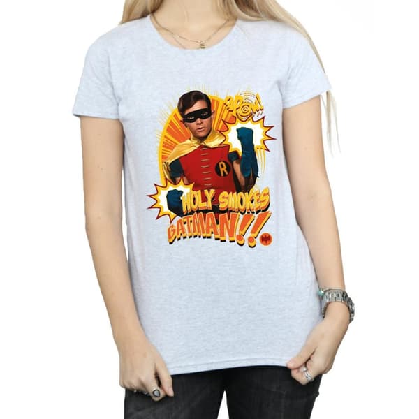 DC Comics Dam/Tjej Batman TV Series Holy Smokes T-shirt i bomull