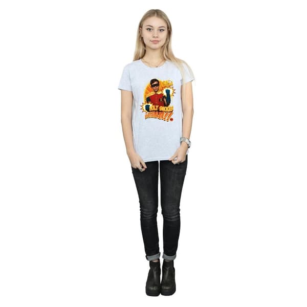 DC Comics Dam/Tjej Batman TV Series Holy Smokes T-shirt i bomull