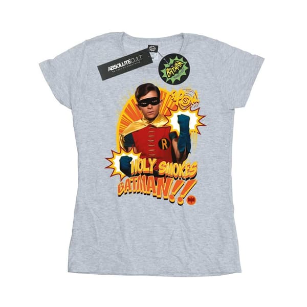 DC Comics Dam/Tjej Batman TV Series Holy Smokes T-shirt i bomull