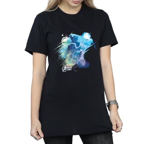 Marvel Dam/Tjej - Thor Art Burst - Boyfriend-t-shirt i bomull