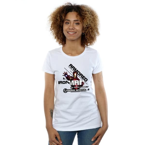 Marvel T-shirt i bomull för kvinnor/damer - Iron Man - Avenger i pansar