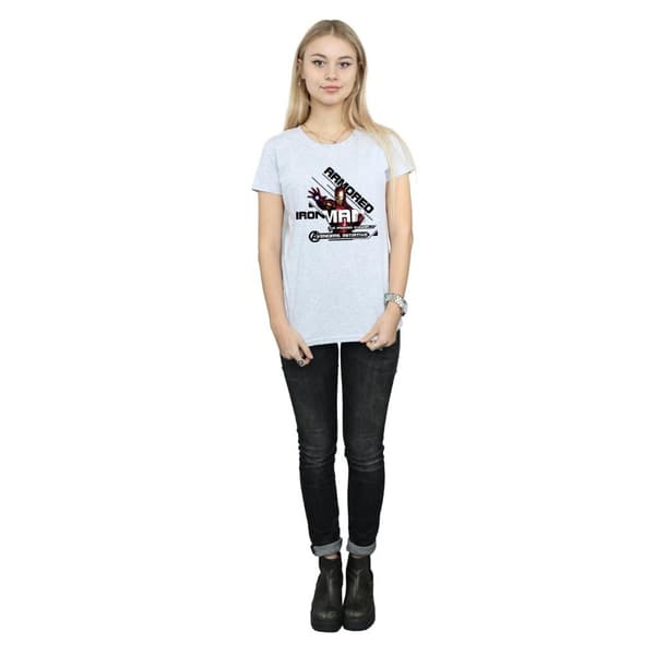 Marvel T-shirt i bomull för kvinnor/damer - Iron Man - Avenger i pansar