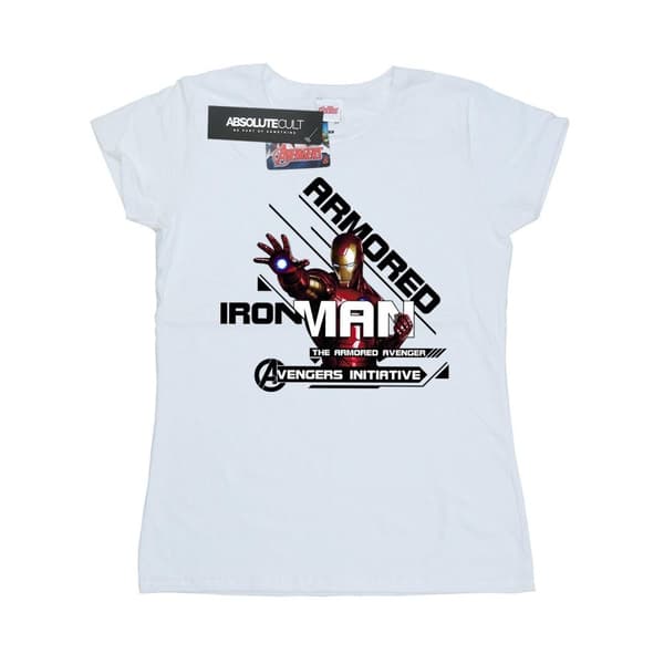Marvel Womens/Ladies Iron Man Armored Avenger Cotton T-Shirt