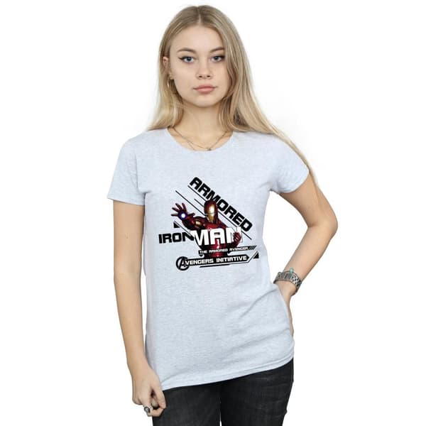 Marvel Womens/Ladies Iron Man Armored Avenger Cotton T-Shirt