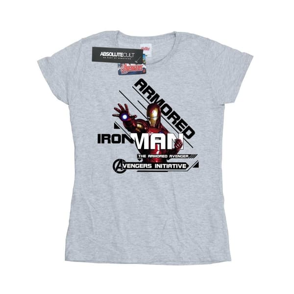 Marvel Womens/Ladies Iron Man Armored Avenger Cotton T-Shirt