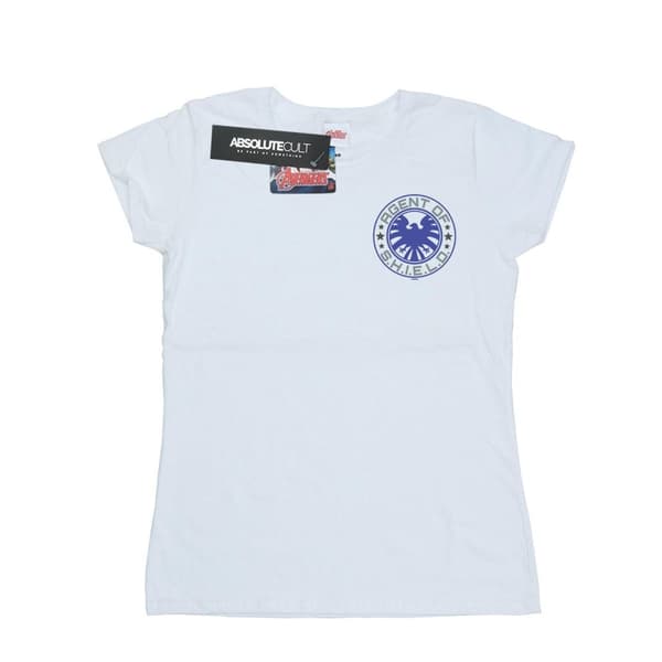 Marvel Womens/Ladies Agents Of SHIELD Breast Print Cotton T-Shirt