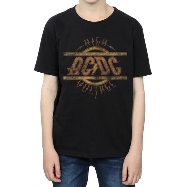 AC/DC Boys High Voltage Distressed Logo T-Shirt