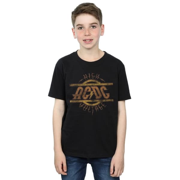 AC/DC Boys High Voltage Distressed Logo T-Shirt
