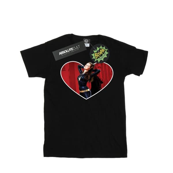 DC Comics Mens Batman TV Series Catwoman Heart T-Shirt