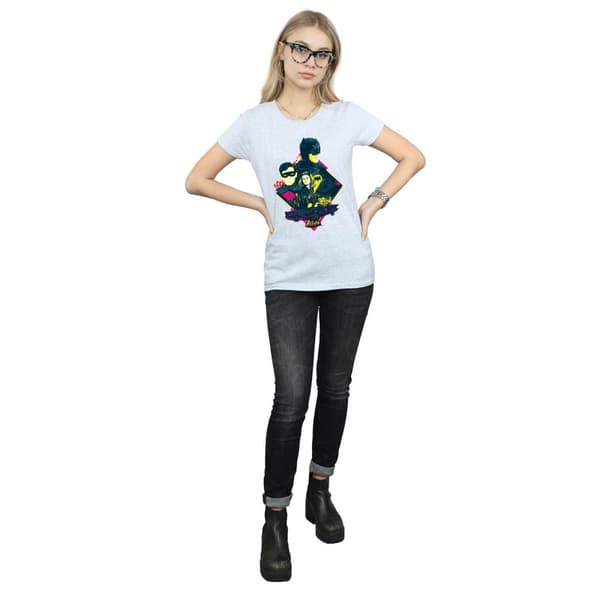 DC Comics Womens/Ladies Batman TV Series Character Pop Art Cotton T-Shirt
