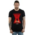 Miniatyrbild 2 av 3: Marvel T-shirt med silhuett av filmikonen Black Widow för herrar