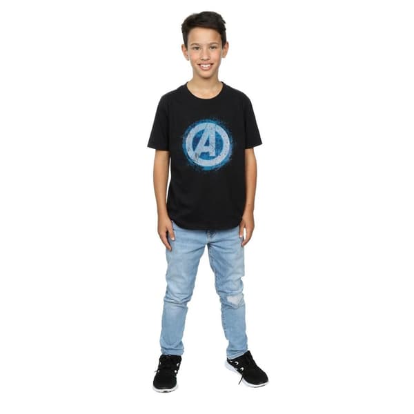 Marvel Boys Avengers Glowing Logo T-Shirt