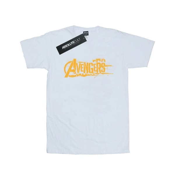 Marvel Mens Avengers Infinity War Orange Logo T-Shirt