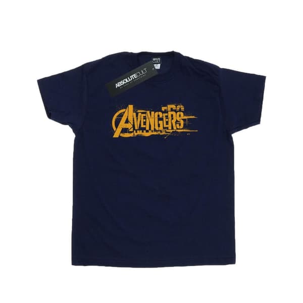 Marvel Mens Avengers Infinity War Orange T-shirt med logotyp