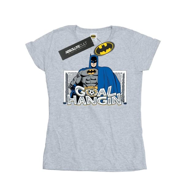 DC Comics Dam/Tjej - Batman - Fotbollsmål hänger i bomulls-T-shirt