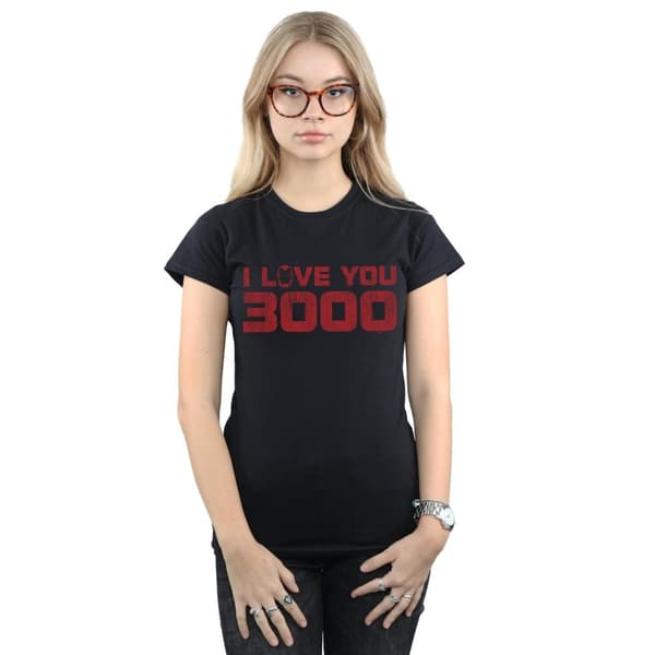 Marvel Womens/Ladies Avengers Endgame I Love You 3000 Distressed Cotton T-Shirt