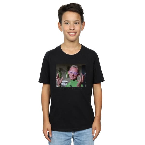 DC Comics Boys Batman TV Series The Riddler Photgraph T-Shirt
