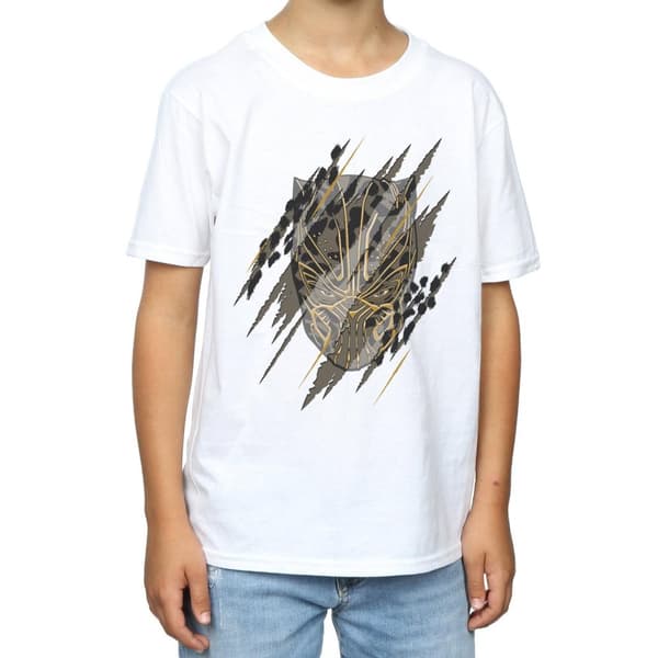 Marvel Boys Black Panther Gold Head T-Shirt
