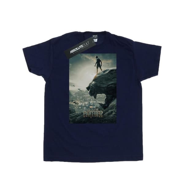 Marvel Mens Black Panther Poster T-Shirt