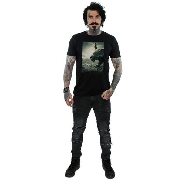 Marvel Mens Black Panther Poster T-Shirt