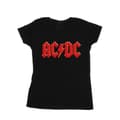 Miniatyrbild 1 av 3: ACDC T-shirt i bomull med röd logotyp - dam/dam