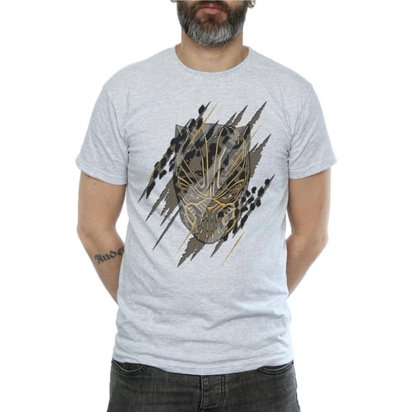 Marvel Black Panther Gold Head T-shirt för herrar